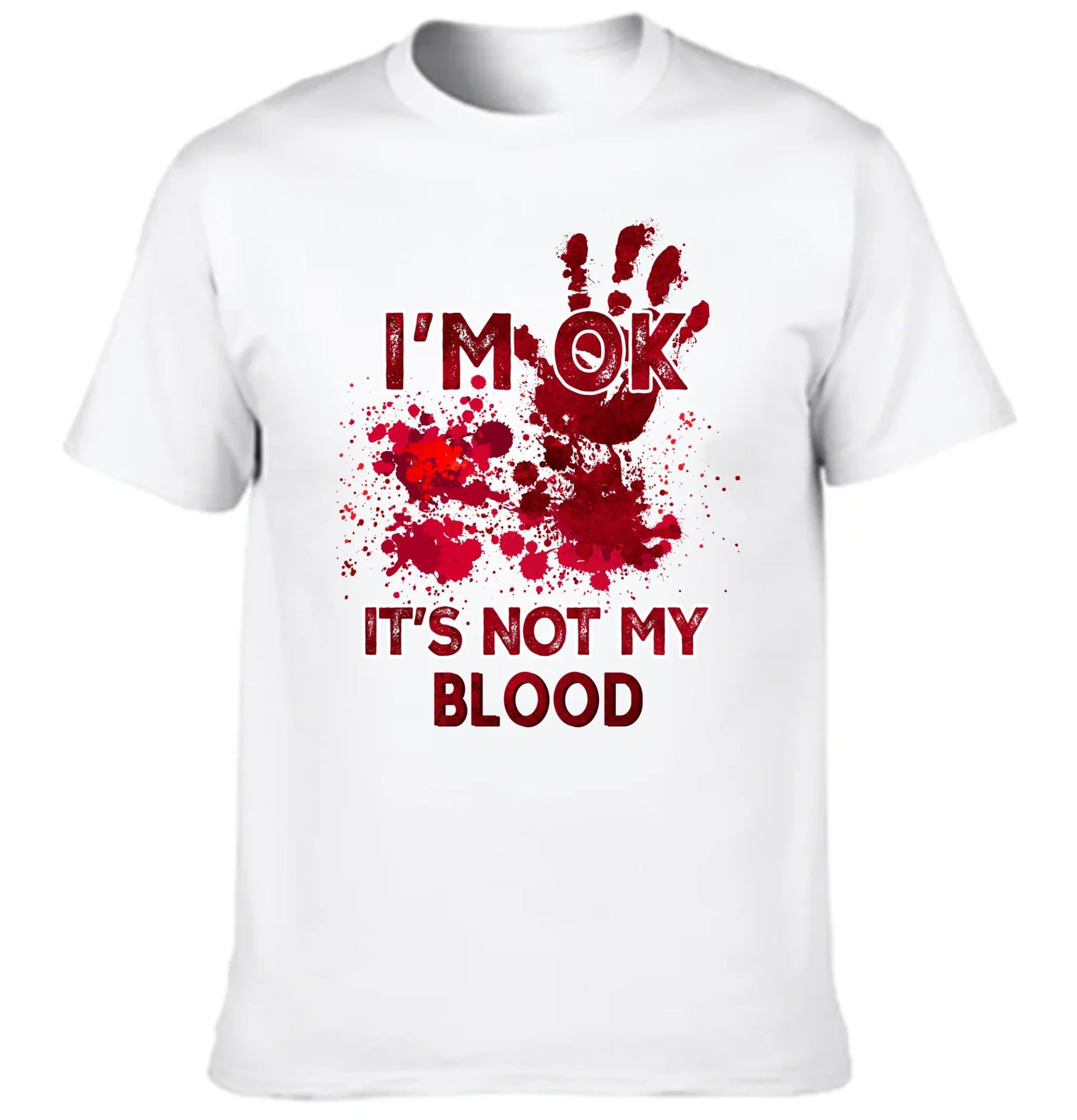 I'm Ok It's Not My Blood - Personalized Pattern - Halloween Gifts - OLESA