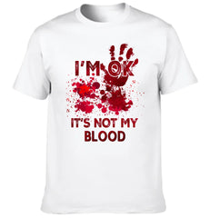 I'm Ok It's Not My Blood - Personalized Pattern - Halloween Gifts - OLESA