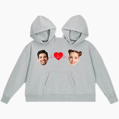 Intimate Funny Couple Hooded Sweatshirt - Personalized Customized Photo One Piece Sweatshirt - Gifts for Loved Ones - OLESA