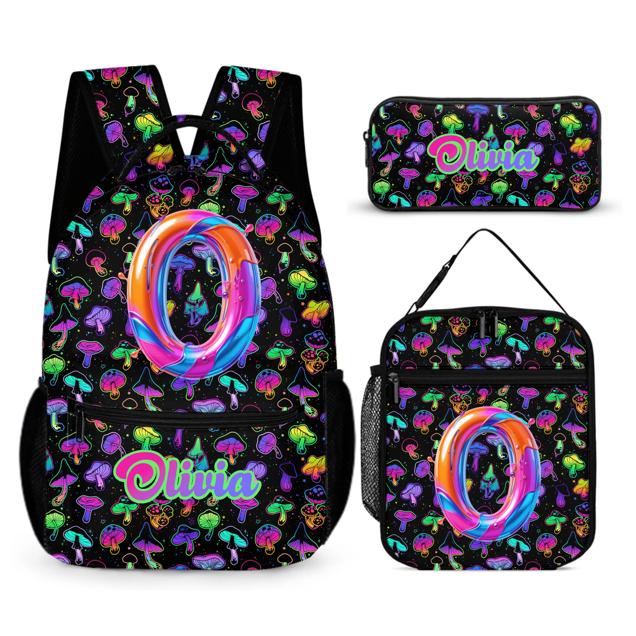 Iridescent Mushroom Custom Backpack - The Trendy Gift for Back - to - School Season - OLESA