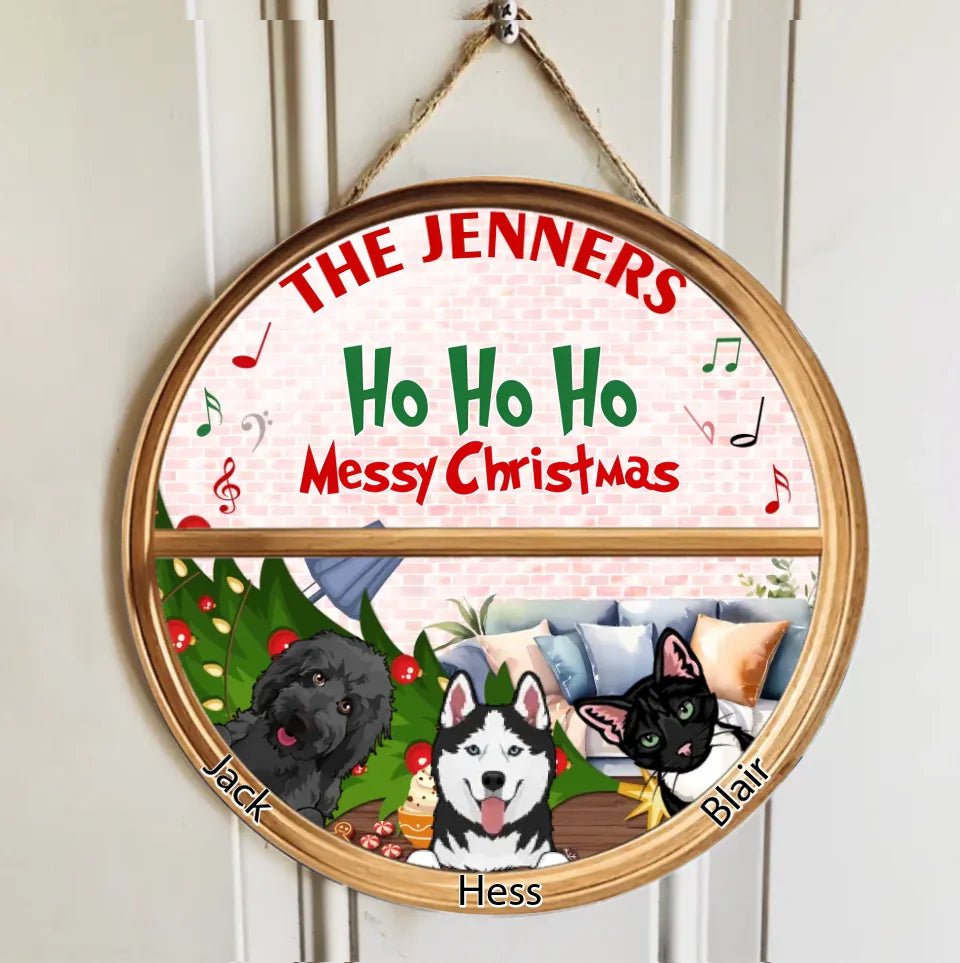 Joyful enough? - Personalized Christmas Round Wooden Sign - Christmas Gifts - OLESA