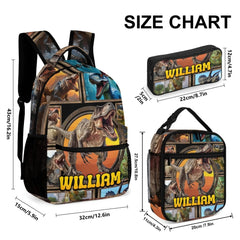 Jurassic Dinosaur Custom Backpack - School Season Gift - OLESA