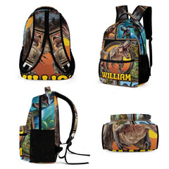 Jurassic Dinosaur Custom Backpack - School Season Gift - OLESA