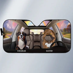 Life Is Better With Pet - Personalized Car Sunshade - Gift for Pet Lovers,Pet Owners - OLESA