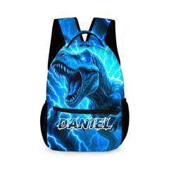 Lightning Dinosaur Custom Backpack - Gift for Back - to - School Season - OLESA