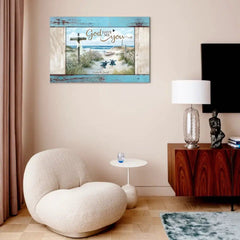 Loving Sea Turtles Couple Gift Personalized Canvas - OLESA