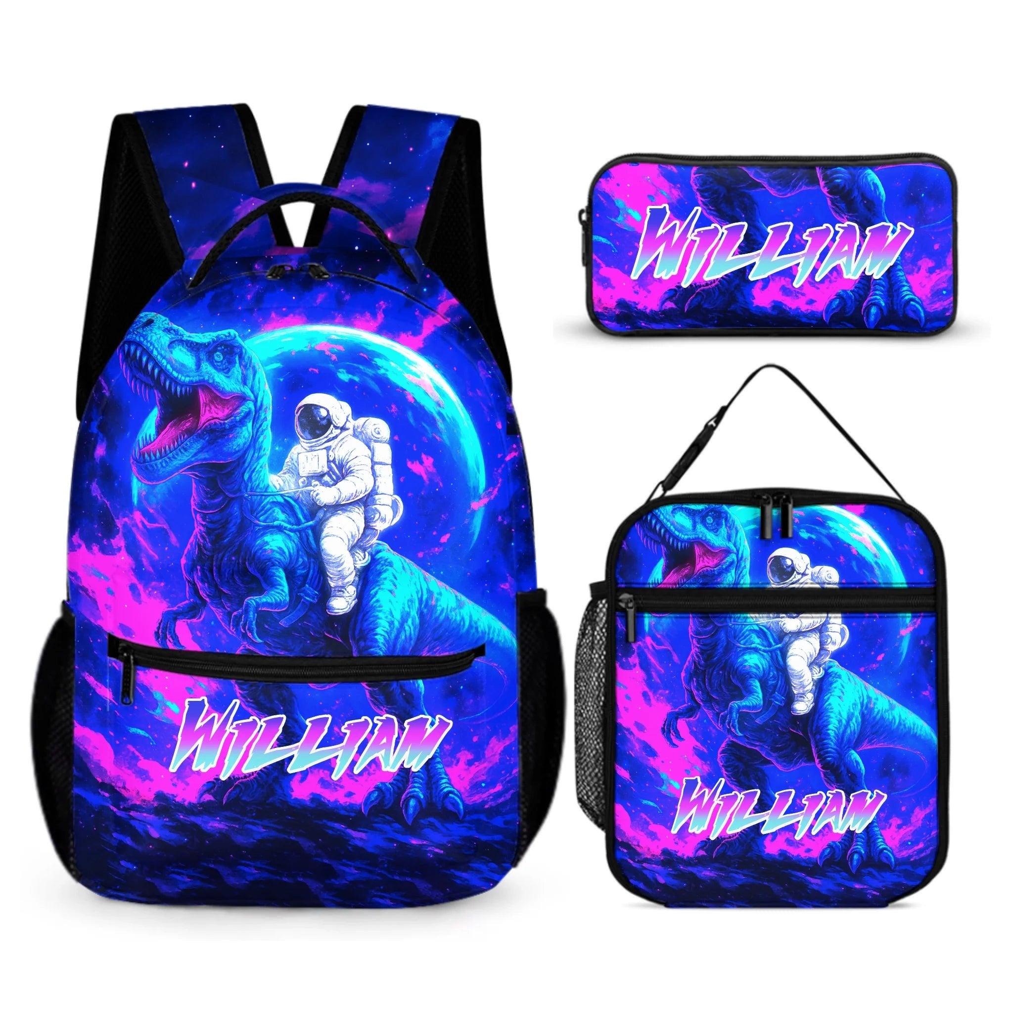 Lunar Dinosaur Name Custom Personalized Backpack - Personalized School Season Gifts for Kids - OLESA