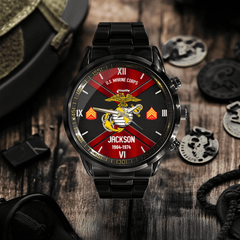 Military Customized Watch - Personalized Branch, Name and Dates - Gift for Soldiers - OLESA