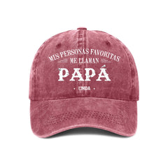 Mis Personas Favoritas Me Llaman - Personalized Name Baseball cap - OLESA