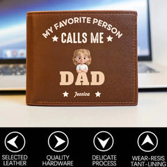 My Favorite People Call Me "Dad,Papa...",The Perfect Personalized Wallet For Dad And Grandpa. - OLESA