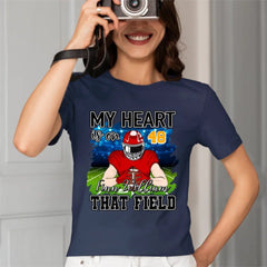 My Heart Is On That Field - Personalised Football Shirts - Gifts for Football Fans - OLESA