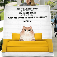 My Mom is Always Right - Personalized Blanket - OLESA