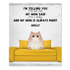 My Mom is Always Right - Personalized Blanket - OLESA