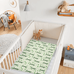 Name Custom Personalized Clover Lucky Baby Blanket St. Patrick's Day Baby Shower Gift for Baby - OLESA