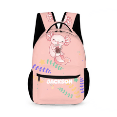 Name Customized Cute Salamander Backpack - School Season Kids Gift - OLESA
