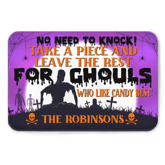 No Need To Knock - Take Away A Personalized Decorative Mat, Halloween Ideas - OLESA