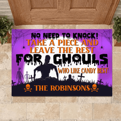 No Need To Knock - Take Away A Personalized Decorative Mat, Halloween Ideas - OLESA