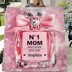 No1 Mom Ever - Personalized Mother Blanket，Mother's Day gift - OLESA