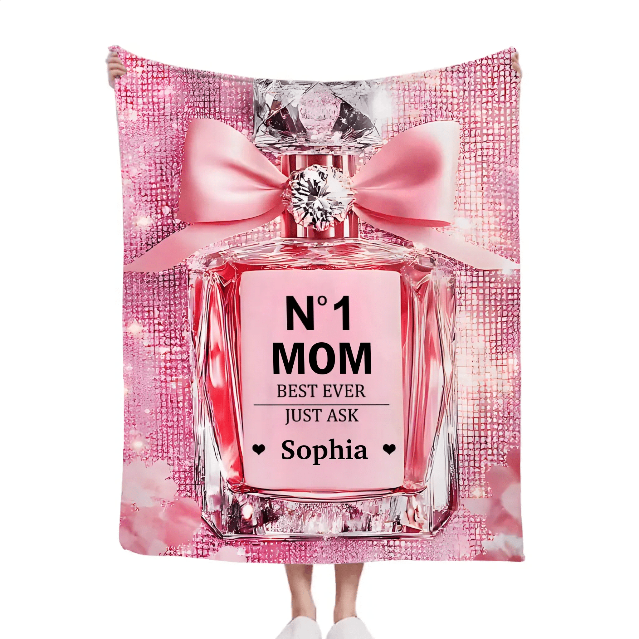 No1 Mom Ever - Personalized Mother Blanket，Mother's Day gift - OLESA