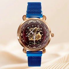 Pearl & Rose Monogram Customized Watch - Personalized Initial And Name - Elegant gift - OLESA