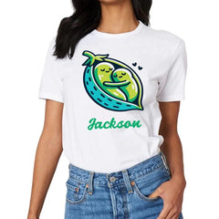Peas in a Pod Name Customized Shirt Couple Shirt Friendship Shirt Cartoon T Shirt - OLESA