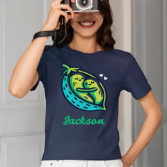 Peas in a Pod Name Customized Shirt Couple Shirt Friendship Shirt Cartoon T Shirt - OLESA