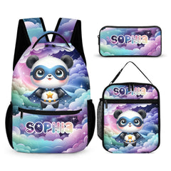 Personalized Animal Superhero Children's Backpack —Personalized Name School Bag —Back - to - School Gift - OLESA