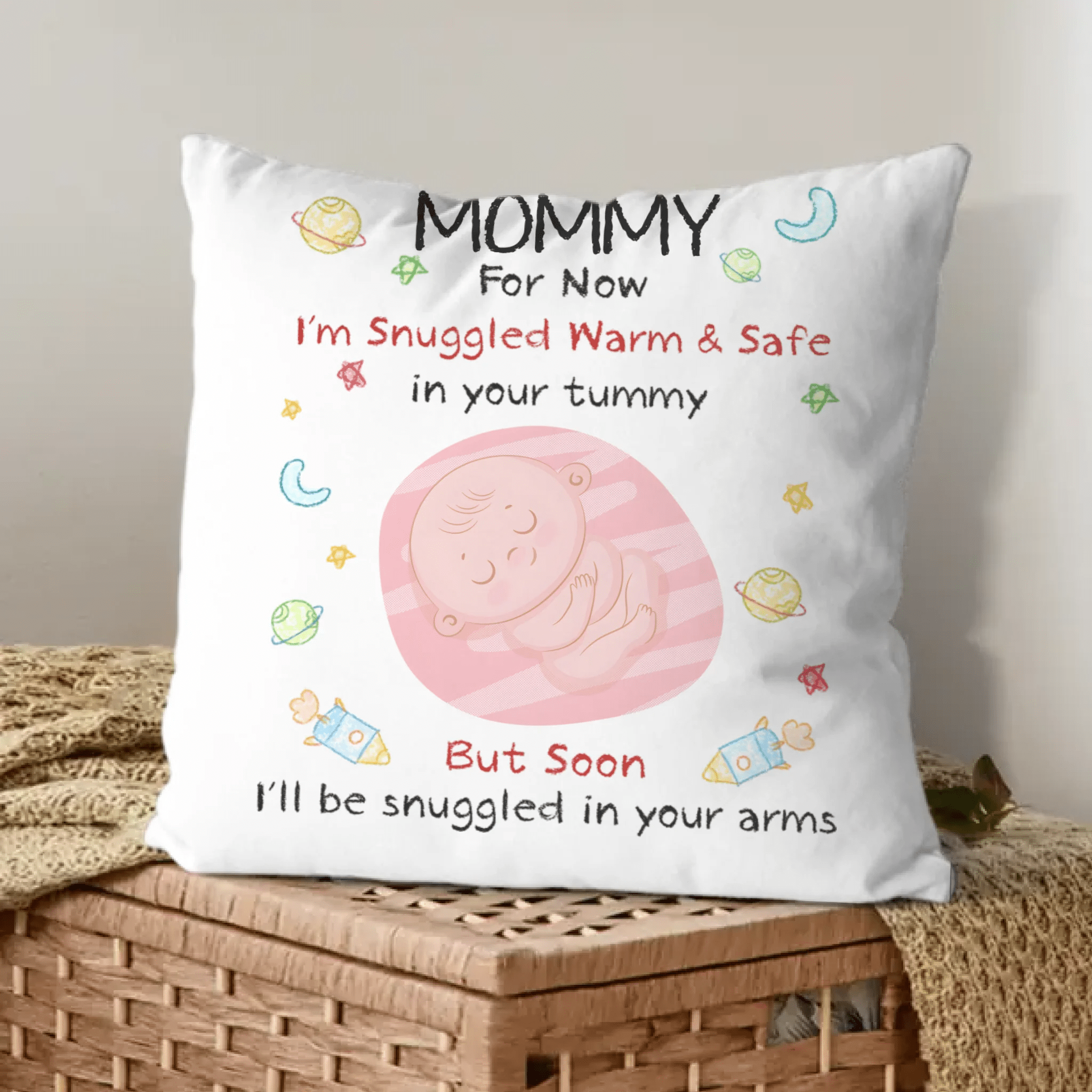 Personalized Baby Blessing Pillow - Custom Keepsake Gift for Newborns & Families - OLESA