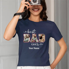 Personalized Best Dad Custom Photo Shirt - OLESA