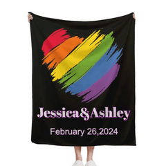 Personalized Blanket, Customized Anniversary Gifts For Couples - OLESA