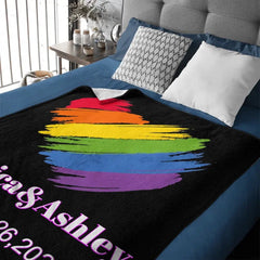 Personalized Blanket, Customized Anniversary Gifts For Couples - OLESA