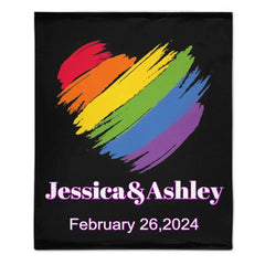 Personalized Blanket, Customized Anniversary Gifts For Couples - OLESA