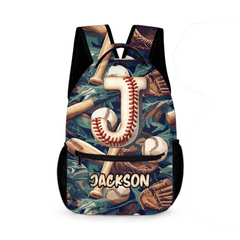 Personalized Custom Baseball Children's Backpack - A Back - to - School Gift for Kids Who Love Baseball - OLESA