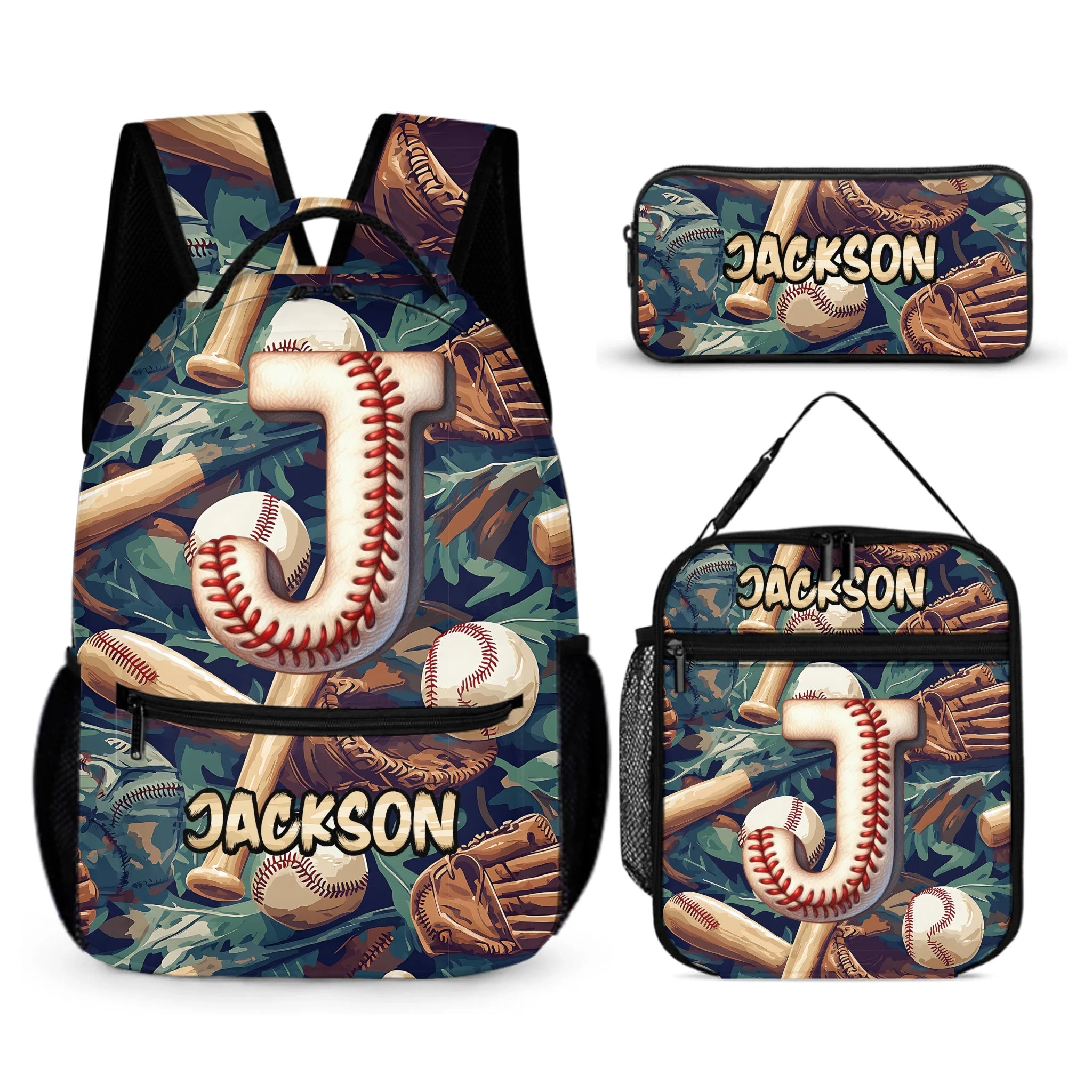 Personalized Custom Baseball Children's Backpack - A Back - to - School Gift for Kids Who Love Baseball - OLESA