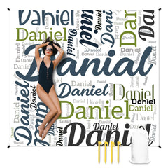 Personalized Custom Beach Mat with Name - OLESA