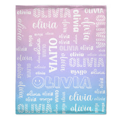 Personalized Custom Name Blanket - Gifts For Family - OLESA