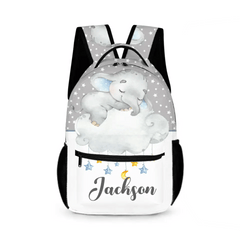 Personalized Custom Name Elephants Backpack - OLESA