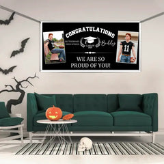 Personalized Custom Photo Banners - Congratulations to the Class of 2025 Decorative Gifts for Graduates Gifts for Graduating Families - OLESA