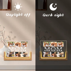 Personalized Custom Photos Picture Frame with LED, Valentines Day Gifts for Mom - OLESA