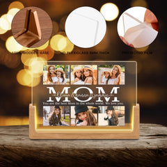 Personalized Custom Photos Picture Frame with LED, Valentines Day Gifts for Mom - OLESA