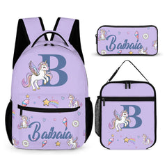 Personalized Customized Name Customized Initials - Girls Unicorn Backpack - Unique Opening Season Gift for Kids - OLESA
