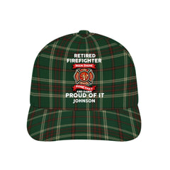 Personalized Firefighter Distressed Washed Cotton Printed Cap - OLESA