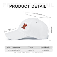 Personalized Firefighter Distressed Washed Cotton Printed Cap - OLESA