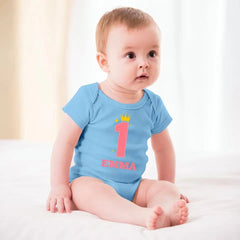 Personalized First Birthday Gift, Custom 1st Birthday Baby Onesie - OLESA