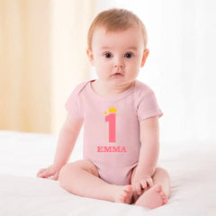 Personalized First Birthday Gift, Custom 1st Birthday Baby Onesie - OLESA