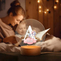 Personalized Forest Animals Night Light with Name – Gift for Kids, Baby Shower, Birthday - OLESA