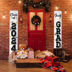 Personalized Graduation Door Banner - Finally Grad, Custom Name - OLESA