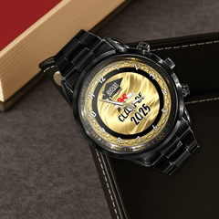 Personalized Graduation Watch 2025 – Custom Engraved Name & Year, Unique Class of 2025 Gift for Him & Her, Perfect Graduation Keepsake - OLESA