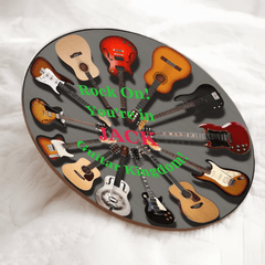 Personalized Guitar Wall Sign - Custom Name Wooden Plaque for Music Lovers - OLESA