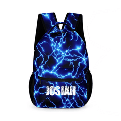Personalized Lightning Children's Backpack — Personalized Name Backpack — Back - to - School Gift - OLESA